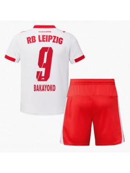 RB Leipzig Johan Bakayoko #9 Replika Hemmakläder Barn 2025-26 Kortärmad (+ byxor)